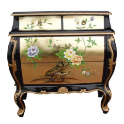 Apollonia Gold Leaf Hand Painted Chest of Drawers