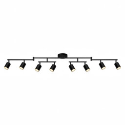 8 Light Track Lighting Fixtures Ceiling Matte Black Kichen Track Lighting Fixtures Rotatable Light Heads