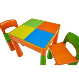 Kids 5-in-1 Activity Table and Two Chairs Set