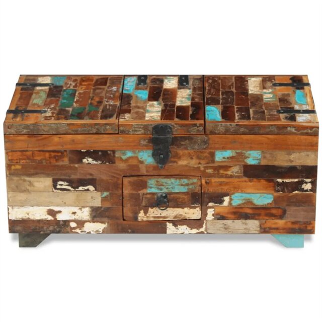Chicopee Solid Wood Four Leg Coffee Table with Storage