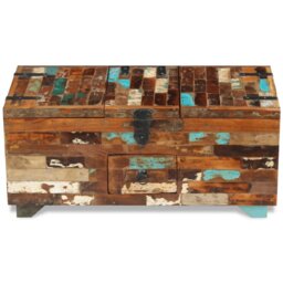 Chicopee Solid Wood Four Leg Coffee Table with Storage
