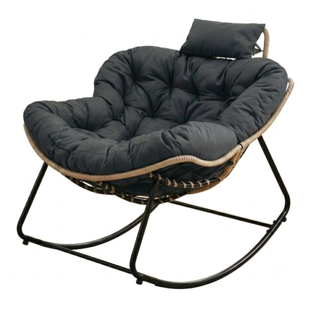 Eggshell Rocking Chair, Tech Fabric