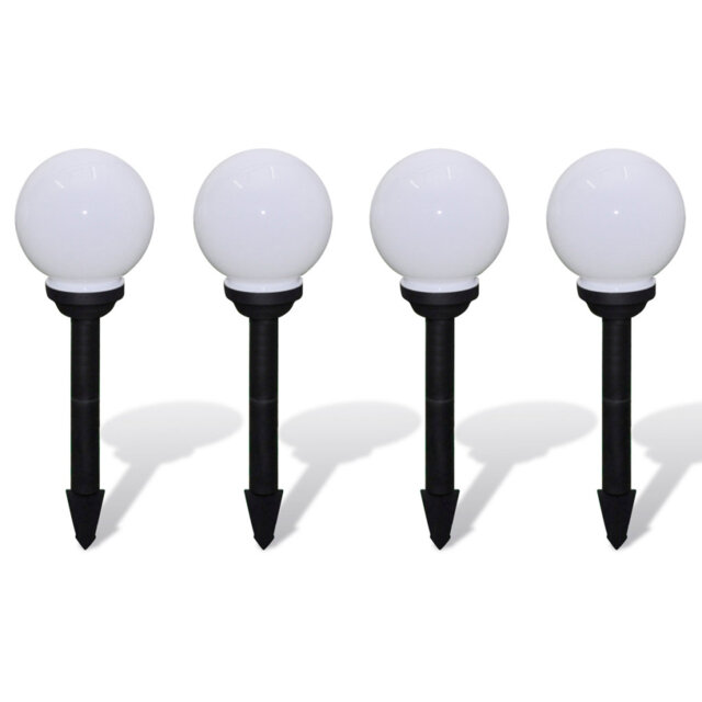 High-Gloss Low Voltage Solar Powered Integrated LED Pathway Light Pack