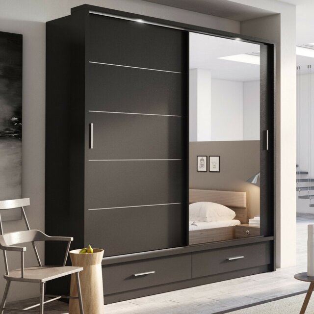 Tengan 2 Door Manufactured Wood Wardrobe