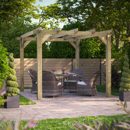 Powersheds 10 x 12ft Timber Pressure Treated Pergola