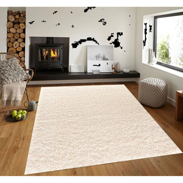 Modern Living Room Thick Large Shaggy Rug Bedroom Round Fluffy Carpet Hallway Runner Rug