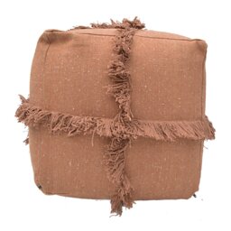 40cm Wide Square No Pattern Pouf Ottoman