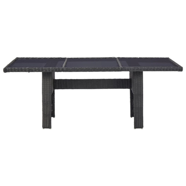 Alt Rectangular Glass Outdoor Dining Table - 200 cm W 100 cm D