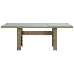 Alt Rectangular Wicker Outdoor Dining Table , 200cm cm W 100cm cm D