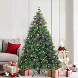 Artificial Christmas Tree with 300 LEDs  PE and PVC