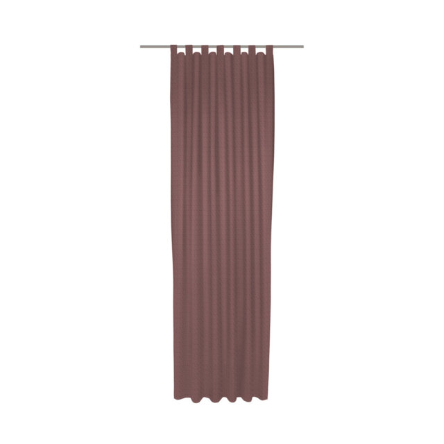 Uni Collection Light 100% Cotton Opaque Tab Top Single Curtain Panel