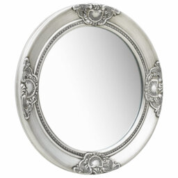 Gioia Wood Round Wall Mirror