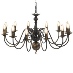 Cheeks 12 - Light Candle Style Chandelier