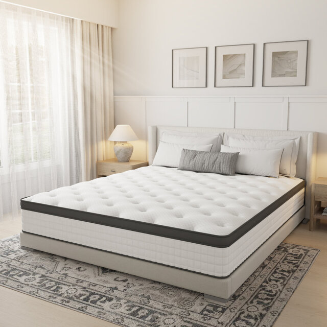 23cm Memory Foam Mattress Pocket Sprung Hybrid Mattress