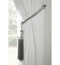 Jayda Charcoal Polyester 60cm Curtain Holdback/Tieback
