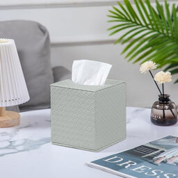 Square PU fabric Tissue Box Cover