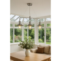 Brunner 3 - Light Bar Fisherman Lantern style Pendant Chandelier