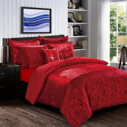 Polyester Ikat Duvet Cover Set with Pillowcases Included