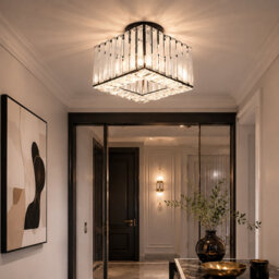 Mini Semi Flush Mount Ceiling Light Modern Chandelier For Bedroom, Hallway, Kitchen, Or Dining Room – E27