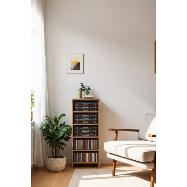 Beatrix Solid Wood 90cm H Storage Rack
