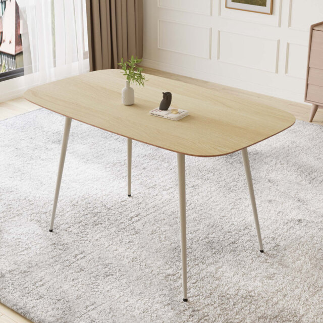 Metal Base Dining Table