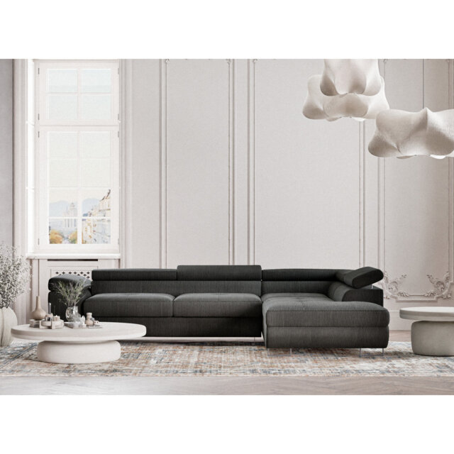 4 Seater Velvet Corner Sofa