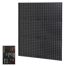 "Heavy Duty Metal Pegboard Wall Panels for Garage Tool Storage – 36""x24"" Organizer – Flexible Layout, Steel, Easy Mounting – Ideal for Workshop, Kitche"