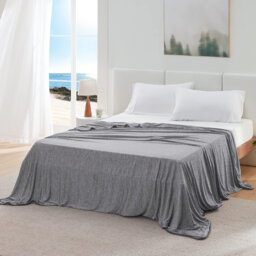 Bedsure Bamboo Rayon Dual Sided Cooling Blanket with Arc Chill Tech Summer Bedding