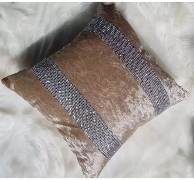 Dimante Crushed Velvet Cushion Covers 45X45