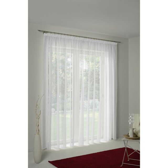 Morenci Pencil Pleat Semi Sheer Curtain
