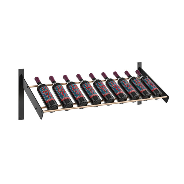 Snell 9 Bottle Wall Mounted Wine Bottle Rack