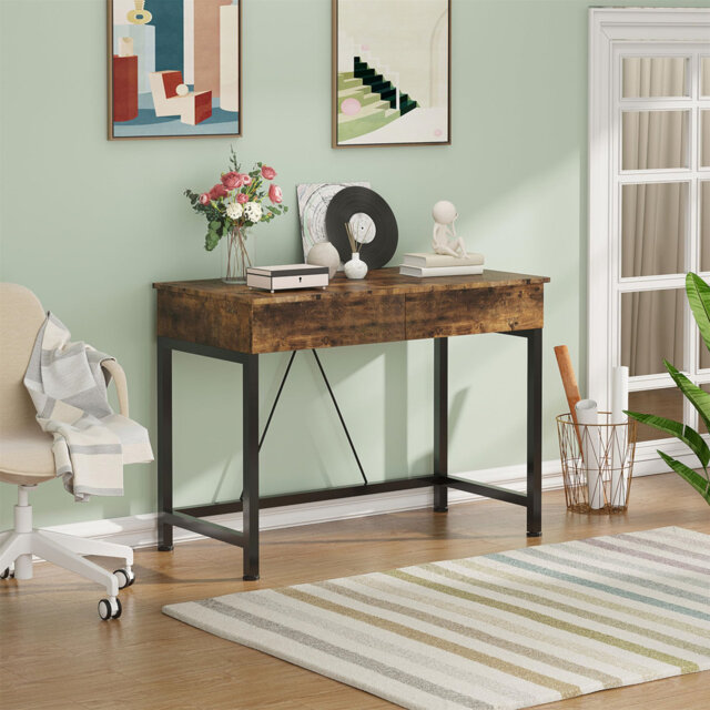 Computer Desk With Drawers, Dressing Table, Vanity Desk, Make Up Desk, Home Office Desk With Storage, Study Table For Small Space, Laptop Table Made O
