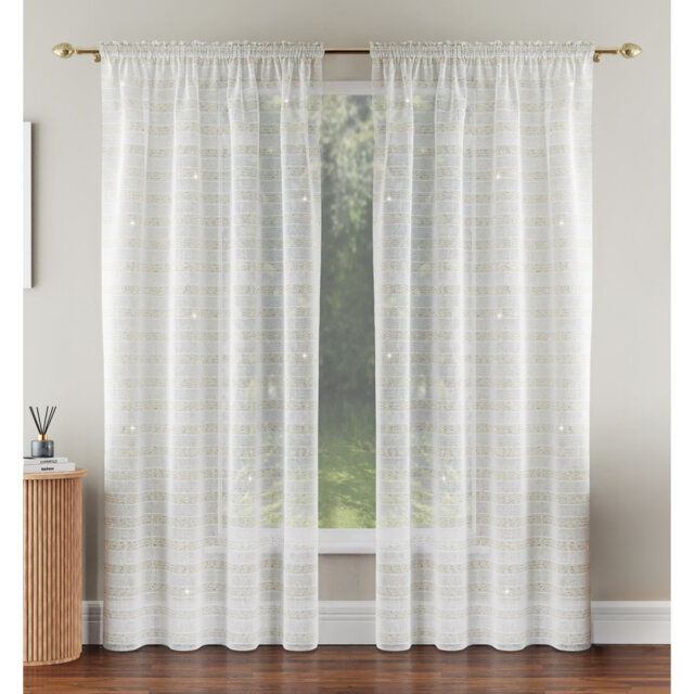 Lima Sheer Curtain Panel Pair