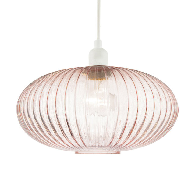 17cm H Glass Oval Pendant Shade ( No Direct Attachment Method )