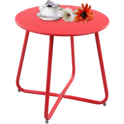 Ebern Round Outdoor Side Table