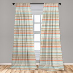 Akanni Slot Top Semi Sheer Curtains