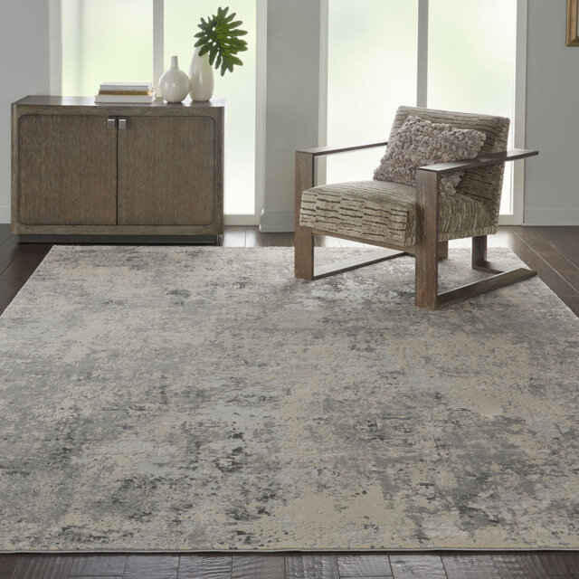 Beige Rug, 10Mm Thickness Luxurious Rug, Stain Resistant Abstract Rug For Living Room, & Dining Room