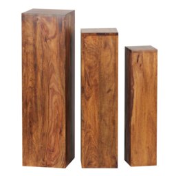Maxille Square Tulip Solid Wood Plant Stand