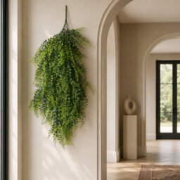 Artificial Hanging Plants Fire / UV Resistant 85cm Faux Fern Plant