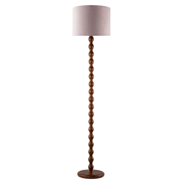 Classic Mahogany Wooden Classic Floor Light Base With Ball Pole Design By