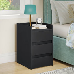 Set of 2 Bedside Table with 3-Drawer