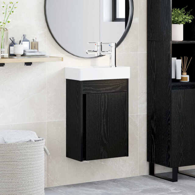 Single Bathroom Vanity with Ceramic Basin