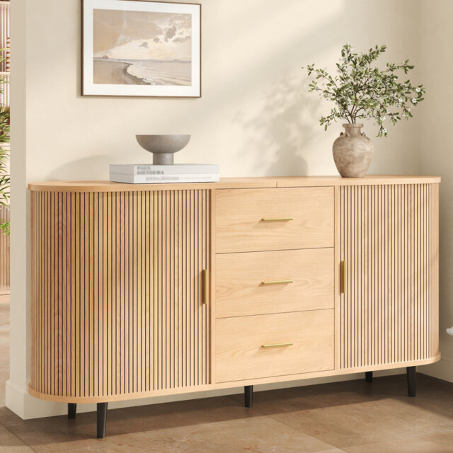 Storage Sideboard With 3 Drawers