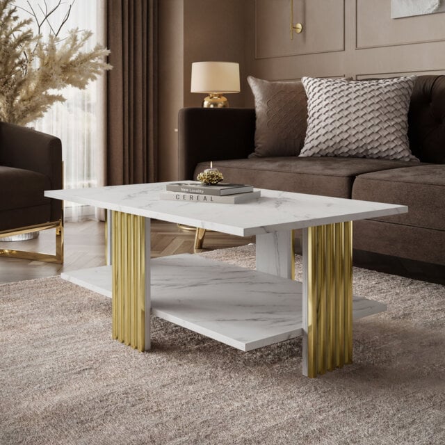 Four Leg Coffee Table with Storage