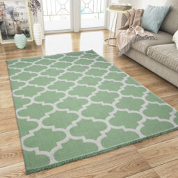 Imes Flatweave Cotton Green/Light Grey Rug