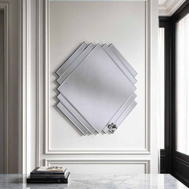 Jahiem Art Deco Inspired Bevelled Accent Mirror