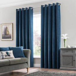 Erno Sheer Crushed Velvet Eyelet Curtains