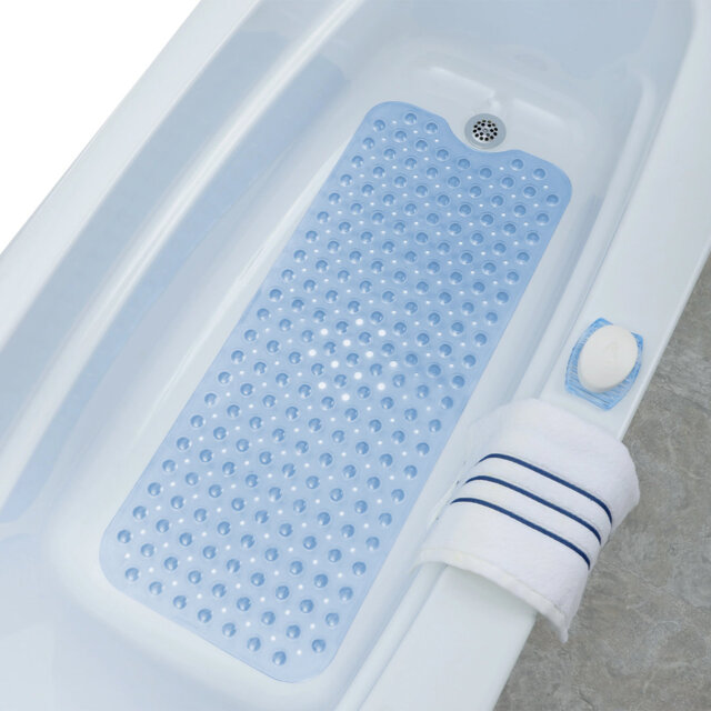 NON SLIP SHOWER MAT FOR BATHROOM (WITH SUCTION CUPS)