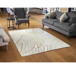Mumin White/Gold Area Rug