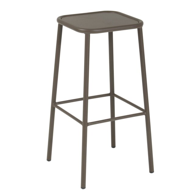 Shel Steel Outdoor Stool